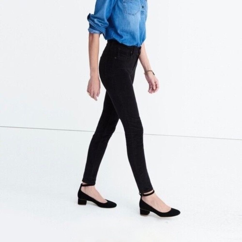 Madewell 9" High Rise Skinny Velvet Pants